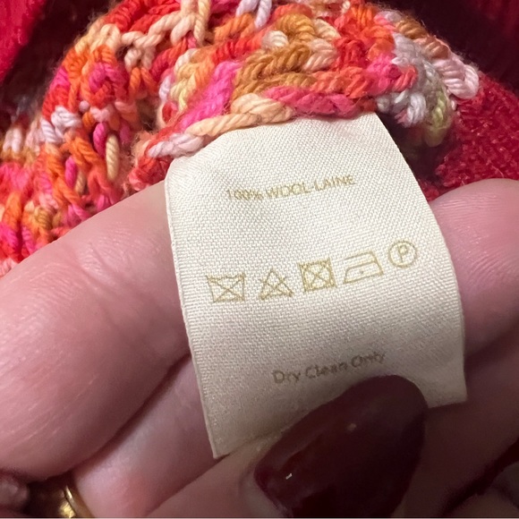 Free People Wool Knit Rainbow Dash Sweater M - Picture 8 of 13